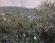 Claude Monet Vetheuil,Les Pruniers en Fleurs USA oil painting artist